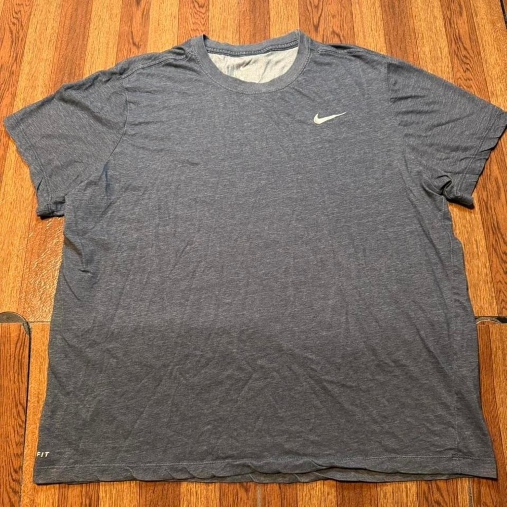 Nike Blue Dri-Fit Tech Retro Sportswear Running Train Shirt XL